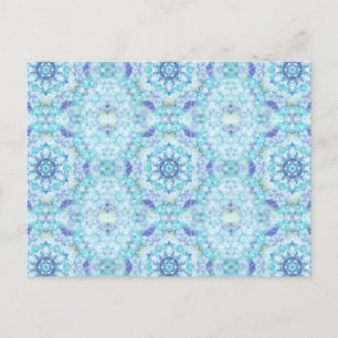 Blauwe Tegel Mandala Briefkaart