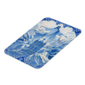 Blauwe tegel mozaïek van jesus, Portugal Magneet (Linkerzijde)