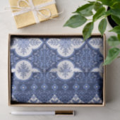 Blauwe Tegel naadloze ontwerpontkoppeling Tissuepapier (Geschenk)