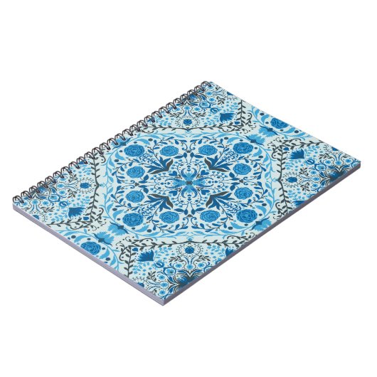 Blauwe tegel notitieboek (Linkerzijde)