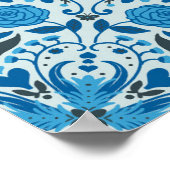 Blauwe tegel poster (Hoek)