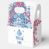 Blauwe Tegel Santorini Grieks / Spaans thema feest Bedankdoosjes (Geopend)