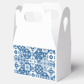 Blauwe Tegel Santorini Grieks / Spaans thema feest Bedankdoosjes (Geopend)