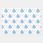 Blauwe Tegel Santorini Grieks / Spaans thema Inpakpapier Vel (Voorkant 2)