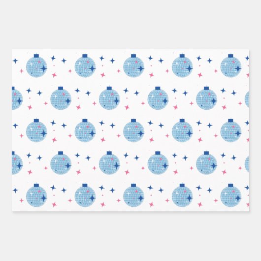 Blauwe Tegel Santorini Grieks / Spaans thema Inpakpapier Vel (Voorkant 2)