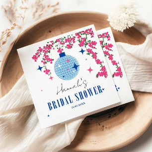 Blauwe tegel Santorini Griekse/ Spaanse thema brui Servet