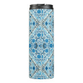 Blauwe tegel thermosbeker (Achterkant)