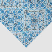 Blauwe tegel tissuepapier (Detail)