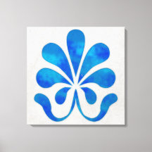 Blauwe tegel wand art. 24x24