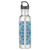 Blauwe tegel waterfles (Achterkant)