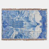 Blauwe tegelmozaïek van jesus, Portugal Deken (Voorkant)