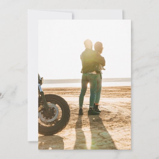 Blauwe Tegels Bougainvillea foto bewaar de datum Kaart (Achterkant)