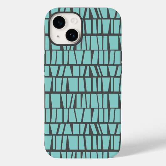 Blauwe tegels Case-Mate iPhone case (Achterkant)