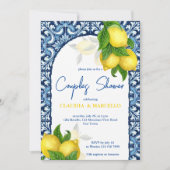 Blauwe tegels citroen Amalfi Positano: douche Kaart (Voorkant)