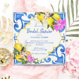 Blauwe tegels citroen Bougainvillea