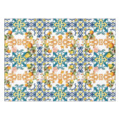 Blauwe tegels citroen Mediterraan Tafelkleed (Voorkant (Horizontaal))