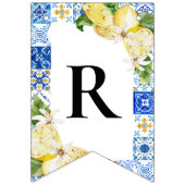 Blauwe Tegels Citroen Vrijgezellenfeest Bunting Fl Vlaggetjes (Derde vlag)