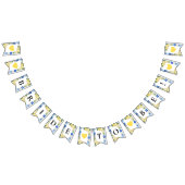 Blauwe Tegels Citroenbruid om Bunting Flags te wor Vlaggetjes (Alle)