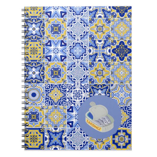 Blauwe Tegels en sardientjes Notitieboek (Voorkant)