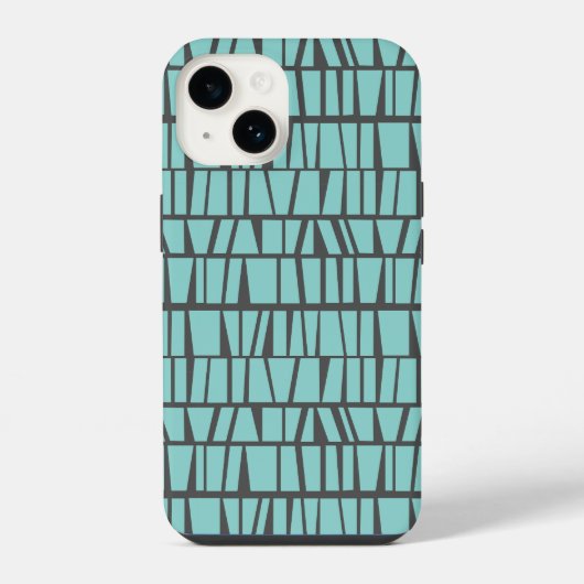 Blauwe Tegels iPhone Hoesje (Achterkant)