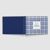 Blauwe Tegels Italiaans Middellandse Zee Bruidsdou Gastenboek (Volledig)