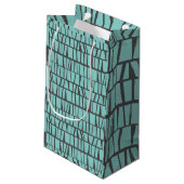 Blauwe tegels klein cadeauzakje (Achterkant Gekanteld)