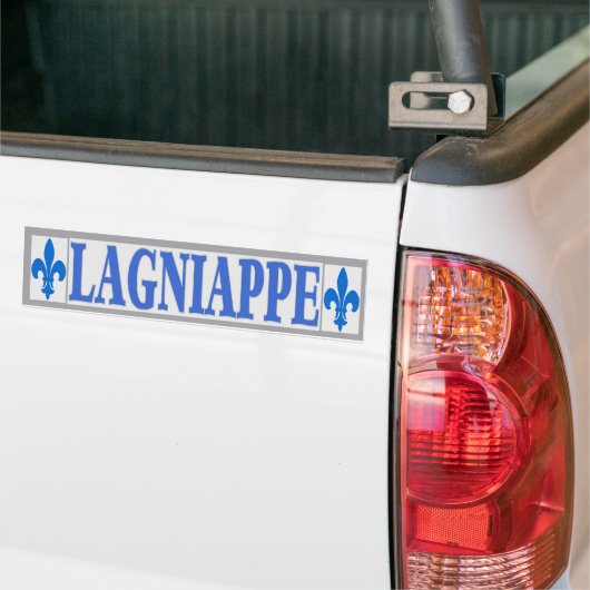 Blauwe Tegels Lagniappe Bumpersticker (Op Truck)