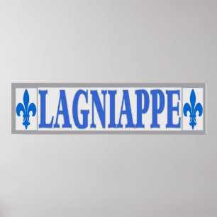 Blauwe Tegels Lagniappe Poster