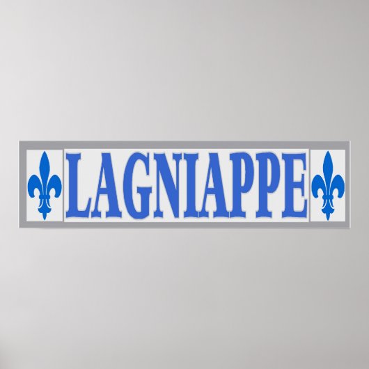 Blauwe Tegels Lagniappe Poster (Voorkant)