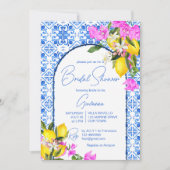 Blauwe Tegels Lemons Bougainvillea Middellandse Ze Kaart (Voorkant)