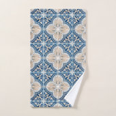 Blauwe tegels Mediterraan Bad Handdoek (Handdoek)