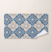 Blauwe tegels Mediterraan Bad Handdoek (Handdoek)