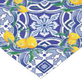 Blauwe tegels, mediterrane tegels, majolica korte tafelloper (Hoek)