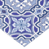 Blauwe tegels, mediterrane tegels, majolica tafelkleed (Gekanteld)