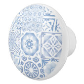 Blauwe tegels, mozaïek, majolica, keramische knop (Rechts)