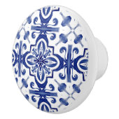 Blauwe tegels, mozaïek, majolica, keramische knop (Rechts)