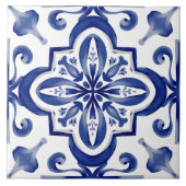 Blauwe tegels, mozaïek, majolica, tegeltje (Voorkant)