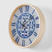 Blauwe Tegels Portugees Azulejo Motief Roman Numer (Hoek)