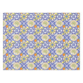 Blauwe tegels, Siciliaans, majolica, mozaïekkunst, Tafelkleed (Voorkant (Horizontaal))