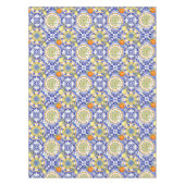 Blauwe tegels, Siciliaans, majolica, mozaïekkunst, Tafelkleed (Voorkant)