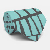 Blauwe tegels stropdas (Opgerold)