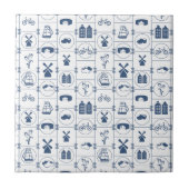 Blauwe tegels tegeltje (Voorkant)