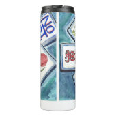 Blauwe tegels thermosbeker (Achterkant)