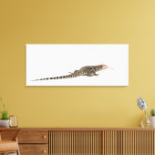 Blauwe tegu - Tupinambis merianae Canvas Afdruk (Insitu (Woonkamer))