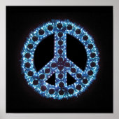 blauwe tekencanvas afdrukken poster (Voorkant)