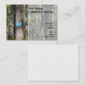 blauwe tekenverf visitekaartje (Voorkant / Achterkant)