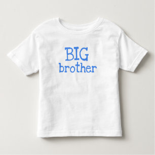 Blauwe tekst Big Brother Kinder Shirts