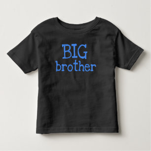 Blauwe Tekst BIG Brother Kinder Shirts