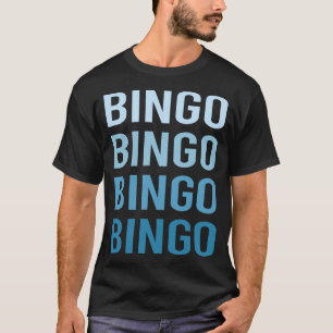 Blauwe Tekst Bingo T-shirt