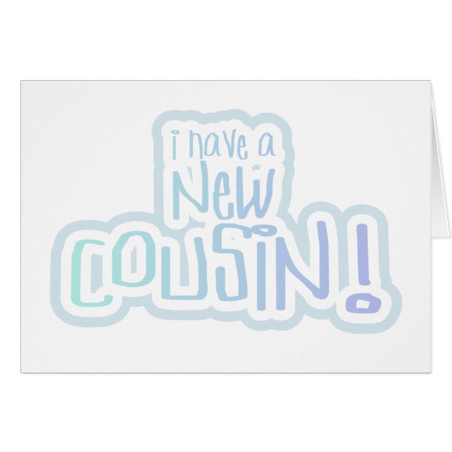 Blauwe tekst ik heb een nieuwe neef (Voorkant Horizontaal)